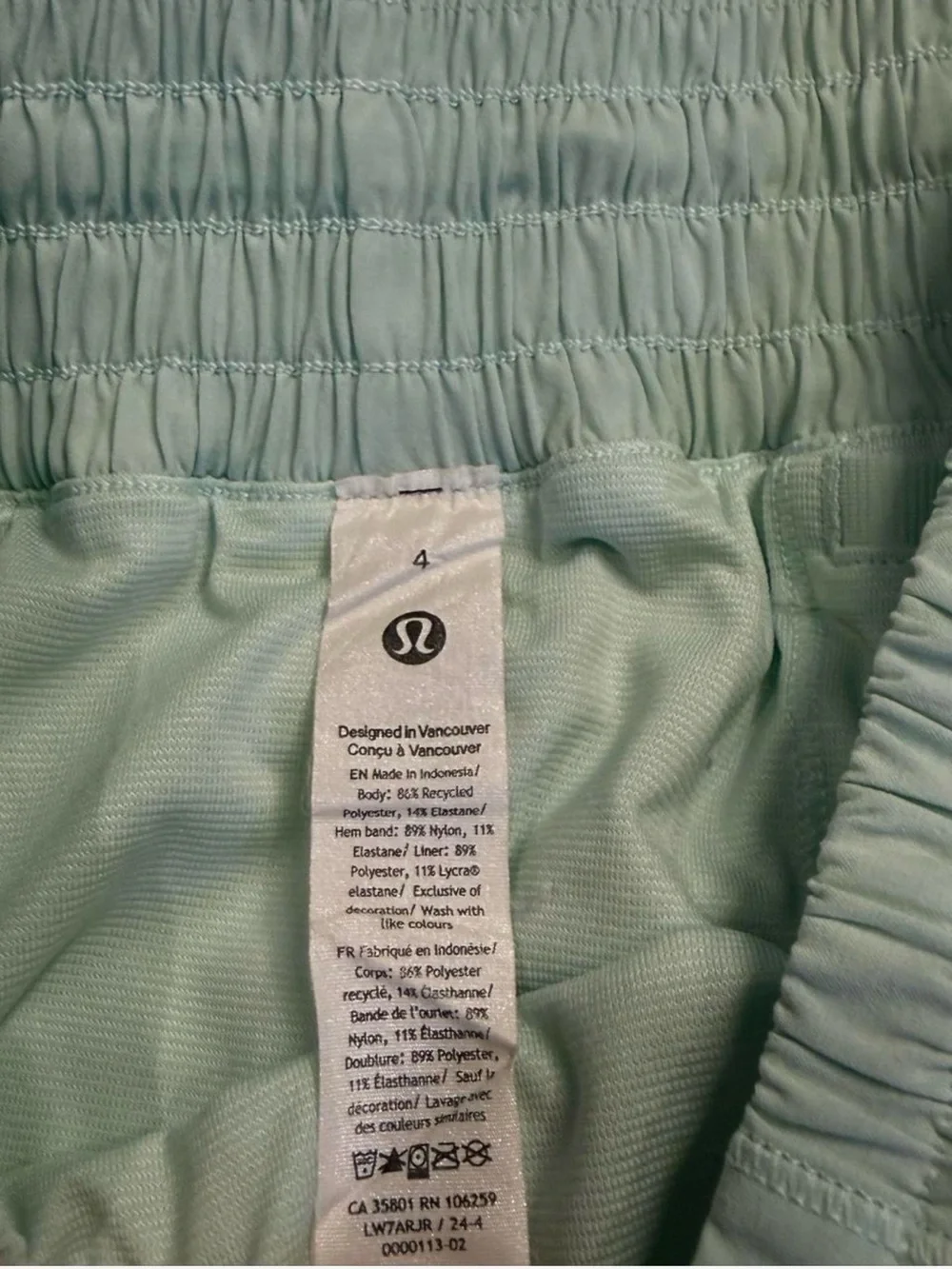 LululemonLight Light Green Women’s Athletic Shorts - Hotty Hot 2.5